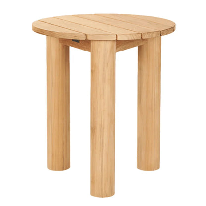 Rudolph Teak Patio Round Side Table