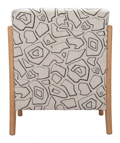 Runa Printed Fabric Accent Chair