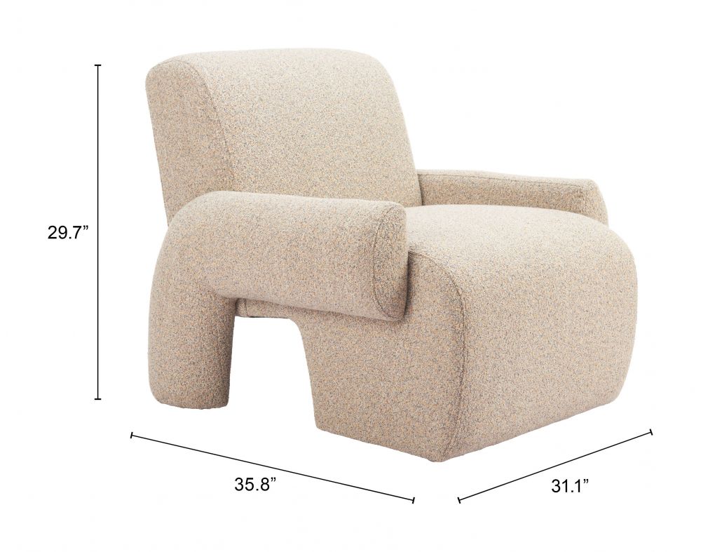Rura Textured Fabric Club Chair