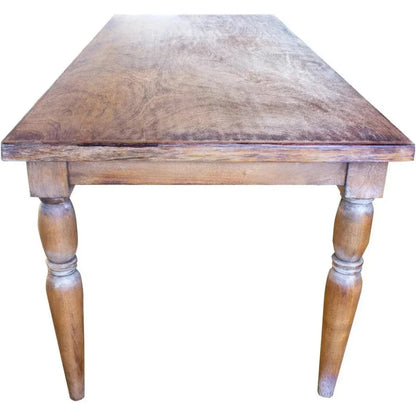 Rusic Farmhouse Wood Dining Table Pilar Seats 8