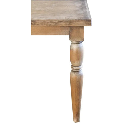 Rusic Farmhouse Wood Dining Table Pilar Seats 8