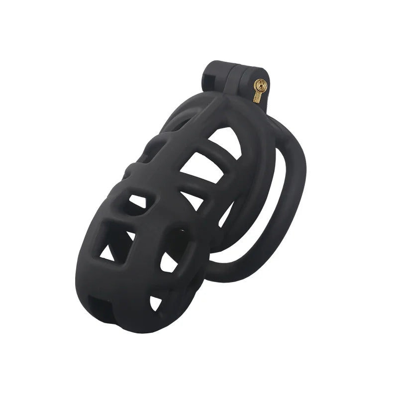 2026 New Cobra 3.0 Chastity Lock Cage SM Flirting Breathable Resin Male Virginity Device Fetish Male Penis Lock with 4 Rings