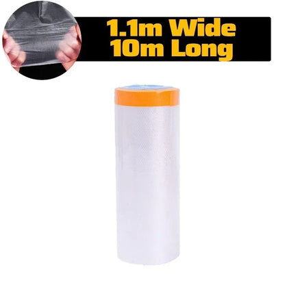 Disposable Cuttable Dust Film Self-adhesive Dustproof Film Automotive Paint Masking Tape for Furniture Dormitory Dust Protection