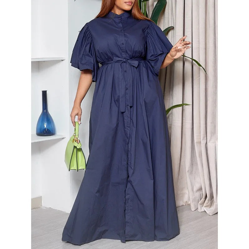 African Dresses For Women Vetement Femme Dashiki Solid Africa Maxi Dress African Clothes Dashiki Ankara Dresses Ladies 2026 New
