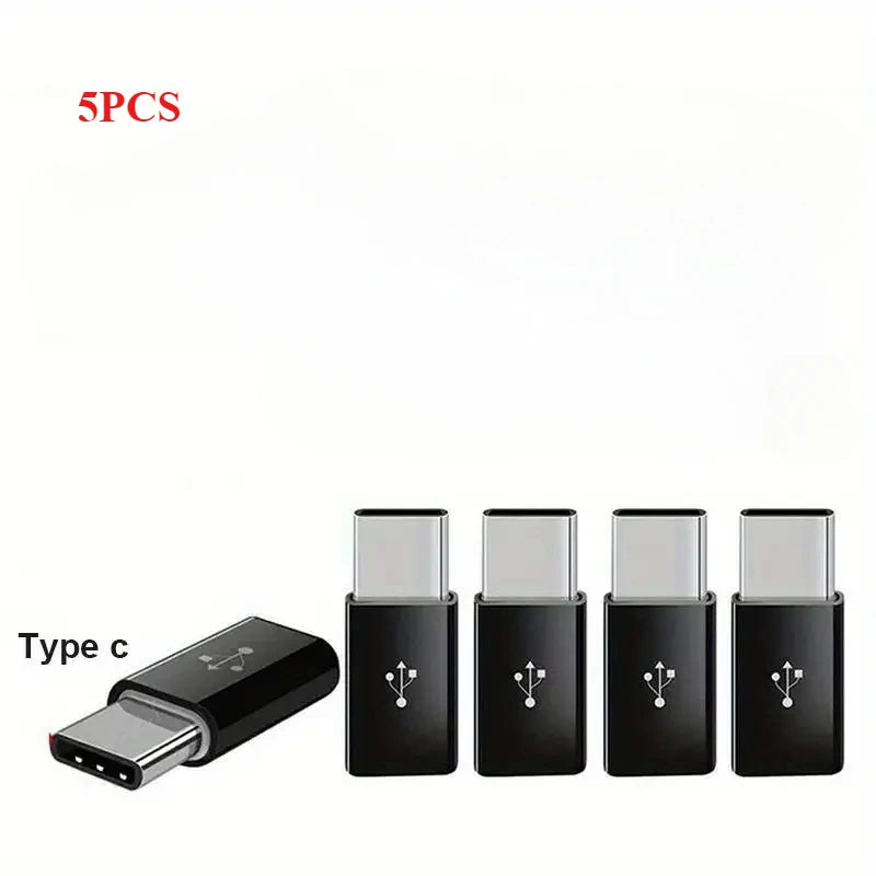 5Pcs Micro USB Female To Type C Male Adapter Converter for Android Smart Phone Tablet USB Type C To Micro USB Connector
