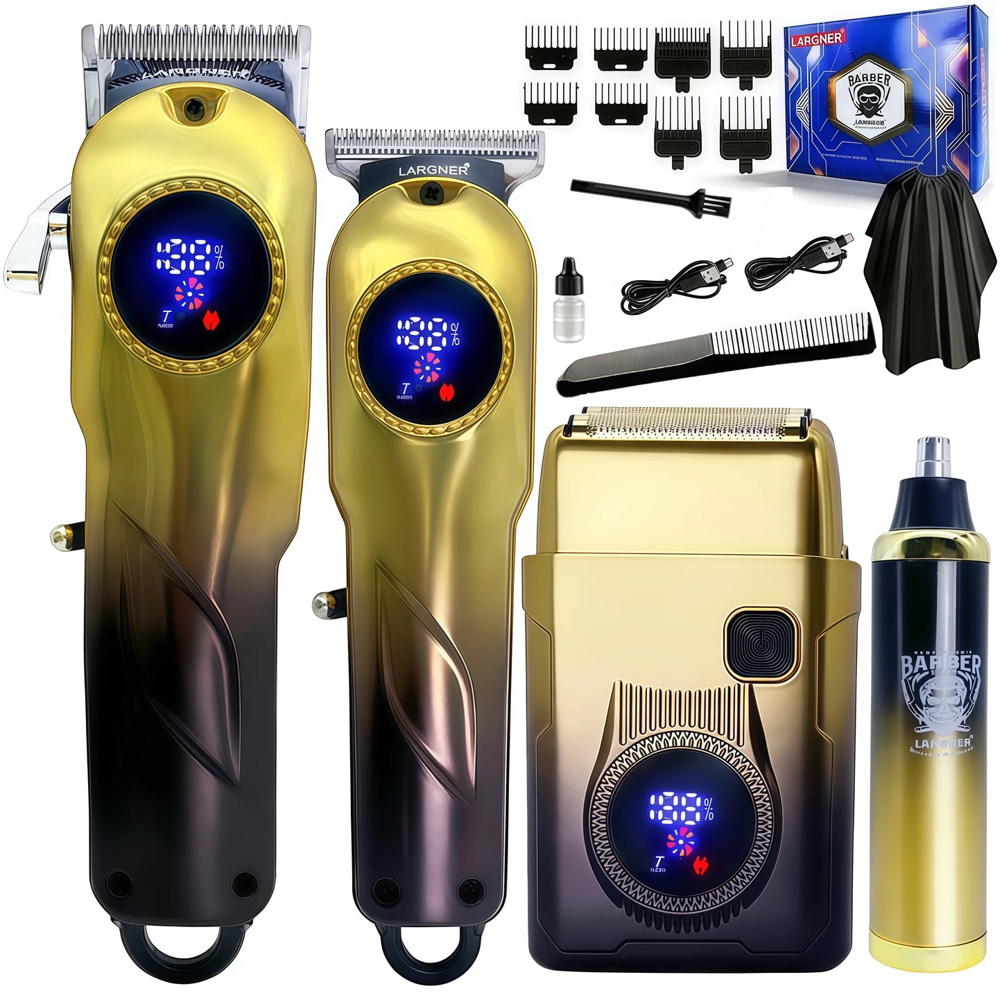 LARGNER "Home Haircut Manager" - Professional Hair Clippers for Salon Quality Cuts at Home