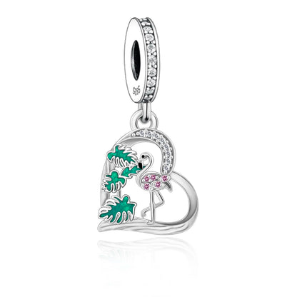 Fit Original Pan Charm Bracelet 925 Silver Rainbow Enamel Lorikeet Birrd Colorfull Parrot Bead For Making South Africa Berloque
