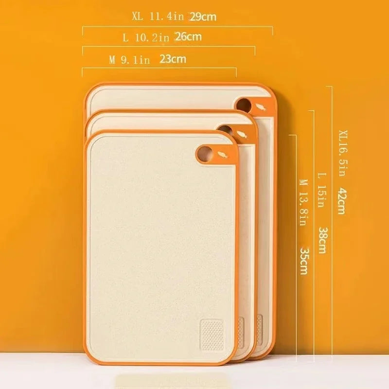Wheat Straw Double-Sided Antibacterial Cutting Board Home Kitchen Anti-mildew Anti-slip Plastic Multi-functional Sticky Board