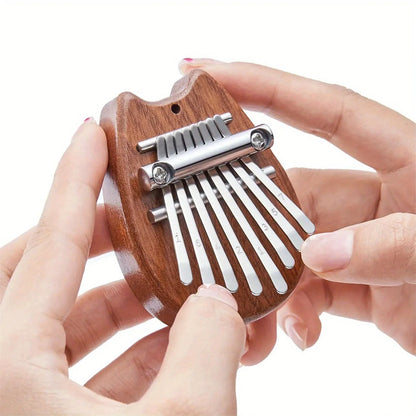 Mini Kalimba 8 Key Thumb Piano Water Drop Style - Portable Cute Musical Instrument for Kids & Adults - Perfect Exquisite Gift
