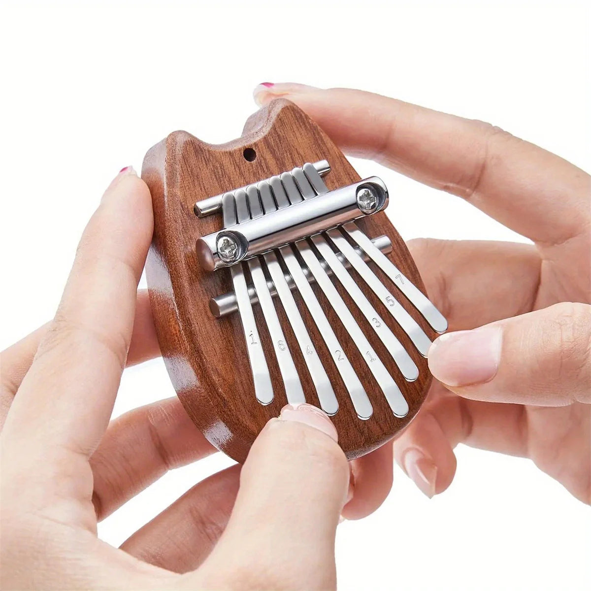 Mini Kalimba 8 Key Thumb Piano Water Drop Style - Portable Cute Musical Instrument for Kids & Adults - Perfect Exquisite Gift