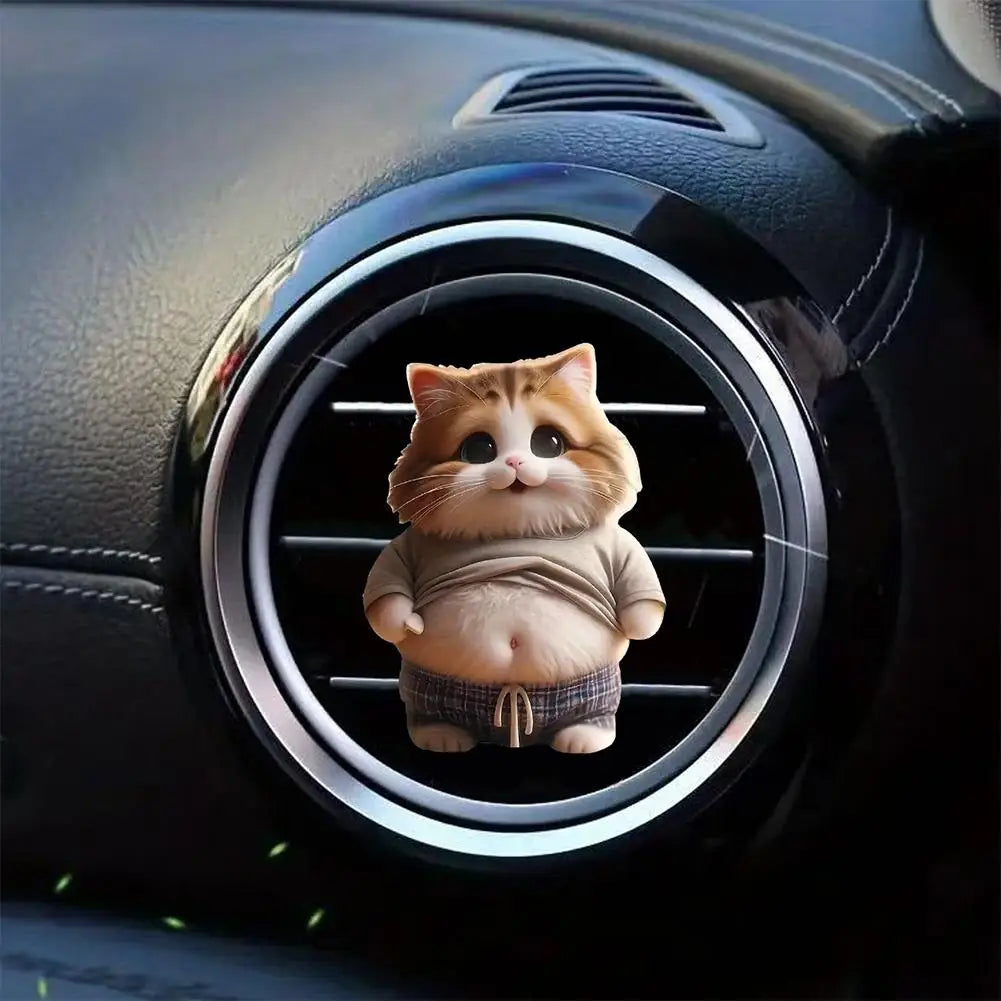 Fat Puppy Keychain 2D Flat Acrylic Cartoon Dog Ornament Car Mirror Backpacks Hanging Pendant For Home Decor T5Y8