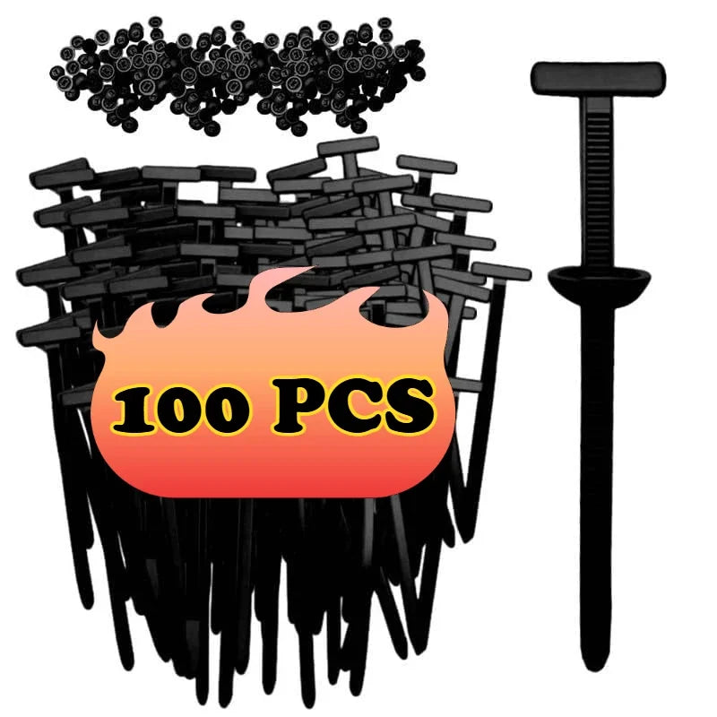 Cable Ties Buckle Auto Fastener Screw Replacement Clip Car Fenders Trunk Engine Guard Panel Wire Management Tools