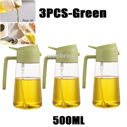 Oil Cruet Kitchen Olive Oil Spray Dual Purpose Kitchen Oil Spray Can Leakproof  Spray Bottle Kitchen Household