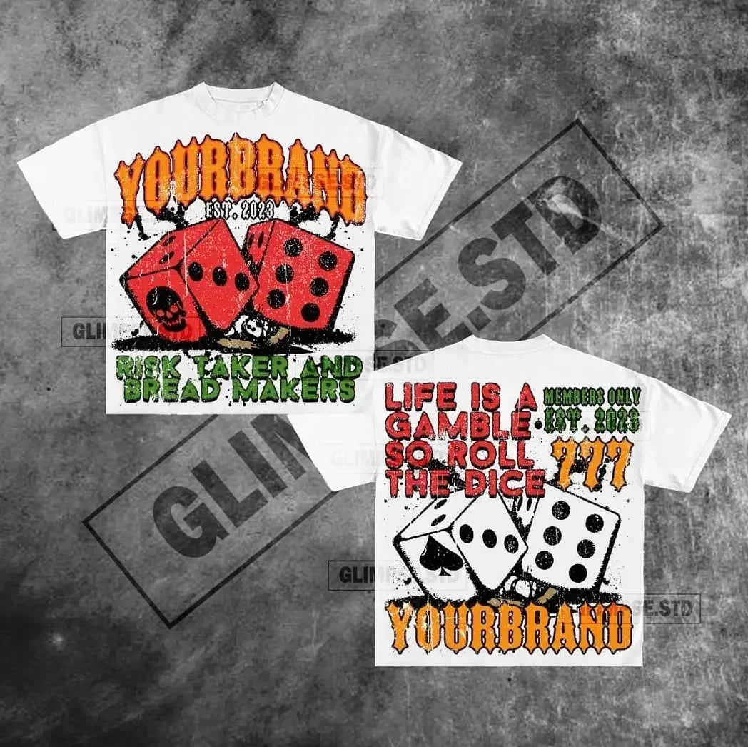 Casual trendy brand harajuku graphic t shirts print oversized gothic pro choice streetwear american y2k tops goth men clothes