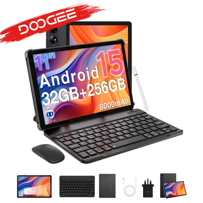【Brand+】Doogee Tab G6+ 2 in 1 Tablet Pc Android 15 Gemini Ai Dual Speakers 8000Mah Battery 32Gb(8+24) Ram 256Gb Rom L1 4g Lte
