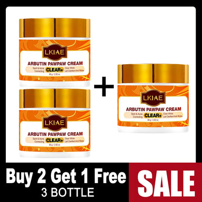 LKIAE Arbutin Whitening Set, With Vitamin C, Natural Papaya, Carrot, Remove Dark Spots, Melanin, Skin Moisturizer, Smooth Skin