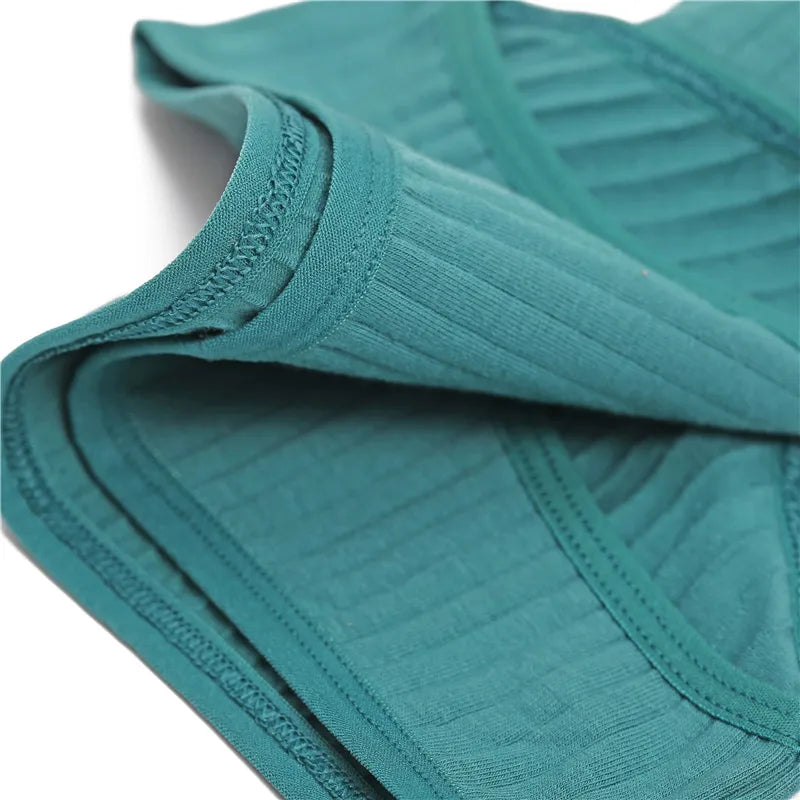 FINETOO 10PCS Women's Cotton Panties Sexy Breathable Underwear Female Solid Comfortable Lingerie Striped Briefs Wholesale M-XL
