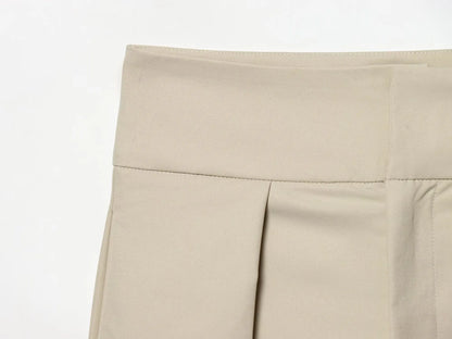 KONDALA Women Elegant Trendy Pleated Trousers Vacation Long Pants New 2026 Spring Fashion High Street Casual Office Lady Pants