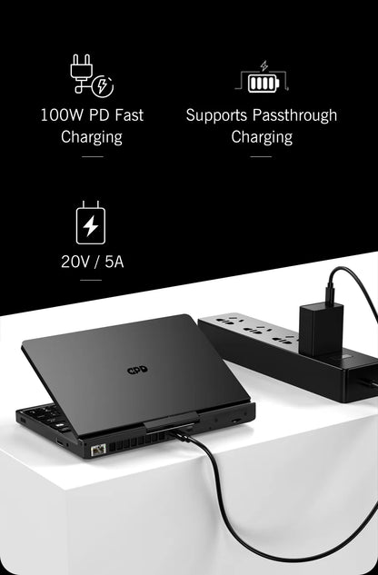 New GPD Pocket 4 2025 Mini Laptop PC 8 Inch AI 9 HX 370 8840U 16/32/64GB RAM 1/2TB NVME SSD 2K 144HZ Full-featured Handheld WIFI