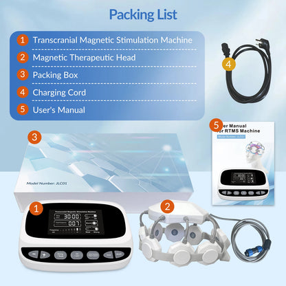 Best Gift Transcranial Magnetic Stimulator for Brain Health RTMS Therapy for Chronic Fatigue & Migraine Neuro Recovery Equipment