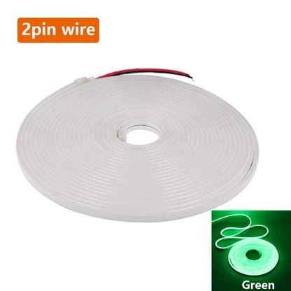 12V 24V 5M 10M 20M LED Neon Sign Strip Light Waterproof Silicone Rope Lights Flexible Lamp with 2pin Wire 120LED 2835 0.5M Decor