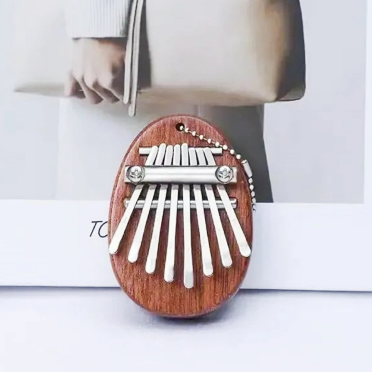 Mini Kalimba 8 Key Thumb Piano Water Drop Style - Portable Cute Musical Instrument for Kids & Adults - Perfect Exquisite Gift