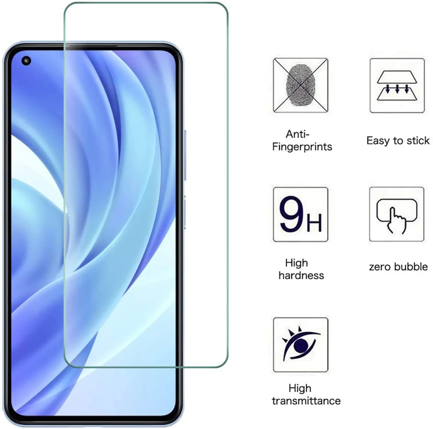 3Pcs Tempered Glass for Xiaomi Mi 10T Pro 9T A1 A2 A3 Lite Screen Protector for Mi 10 Lite 9 11 11i 8 SE 6 Glass