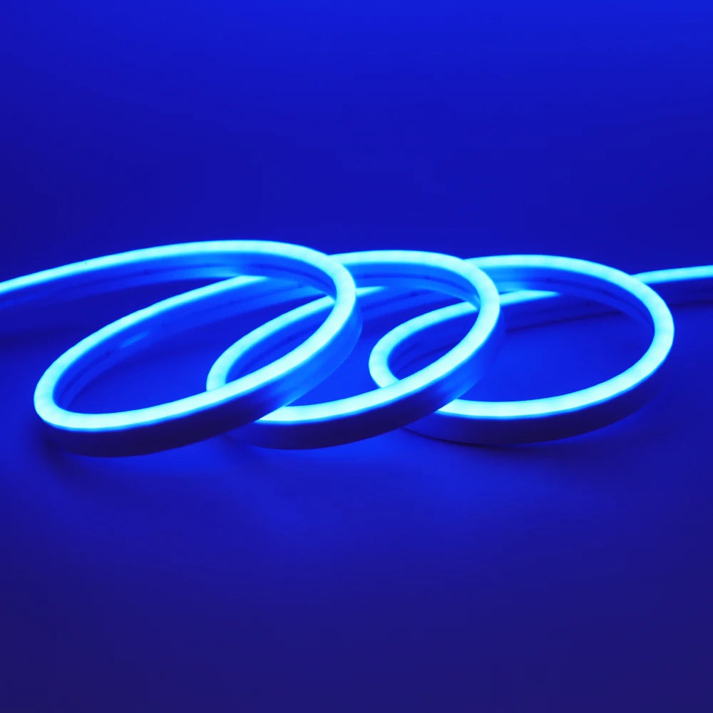 LED Neon Strip Lights 12V Waterproof Flexible Neon Strip SMD 2835 120LEDs/m 6mm Narrow Silicone Tube Bar LED Tape Ribbon 8 Color