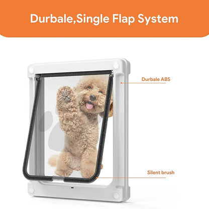 Strong Lockable Dog Door with Privacy Protection Flap Gate Pet Dog Door For Big Small Dogs Pet Safety Doors Easy to Install