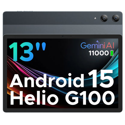 【Brand+】Doogee Tab E3 Pro 2 in 1 Tablet Pc 13" Android 15 Gemini Ai 32Gb Ram(8+24) 256Gb 11000Mah Battery Helio G100 Octa