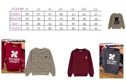 High quality Children's 25 Autumn Winter  Boys and Girls Leopard print Sweatshirt Top For boys and girls