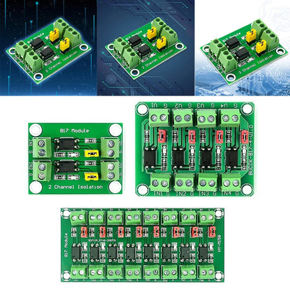 PC817 Optocoupler Isolation Board Driver Photoelectric Isolated Module 2/4/8 Channel Optocoupler Isolation Module for New Module