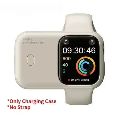 Portable Wireless Charger 1200mAh Power Bank Device for Apple Watch 8 7 6 5 4 SE Ultra for iWatch Fast Charging Case