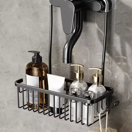 Bathroom Convenient Toilet Shower Rack No Drilling Removable Rust Prevention For Shower Organizer Storage Bathroom Shelves