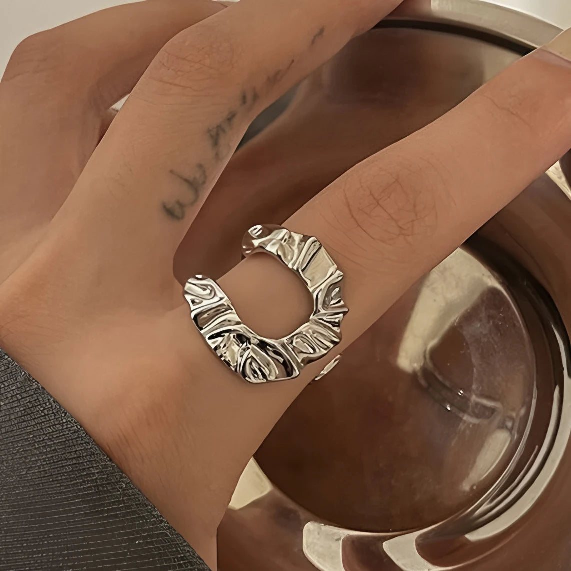 VENTFILLE 925 Sterling Silve Love Heart  Ring for Women Girl Gift Line Pearl Korean Sweet  Jewelry Birthday Gift Dropshipping