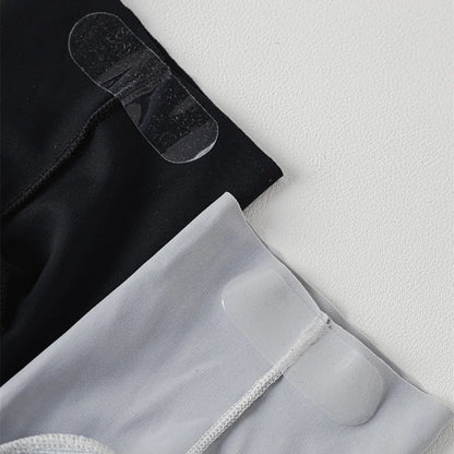 Mens Socks Summer Ultra-thin Breathable Ice Silk Middle Tube Socks Men Women Solid Color Black White Gray Elastic Long Socks Sox