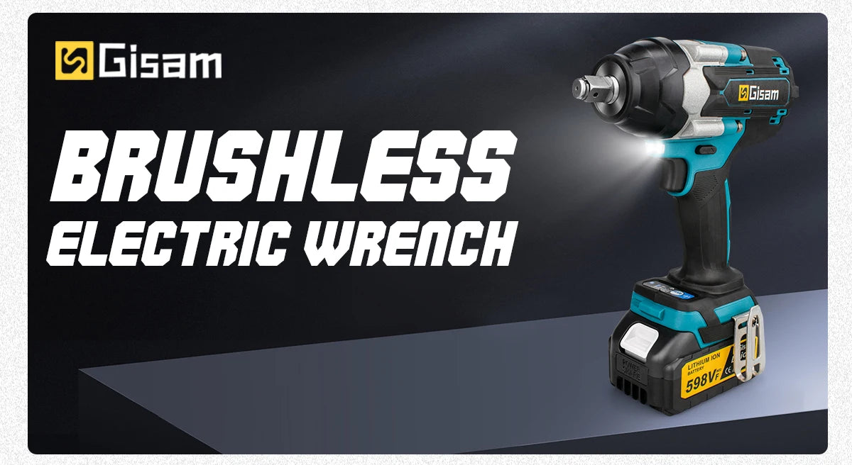 1800N.M Torque Brushless Electric Impact Wrench 1/2 inch Lithium-Ion Battery Cordless Wrench Tools For Makita 18V Battery Pins