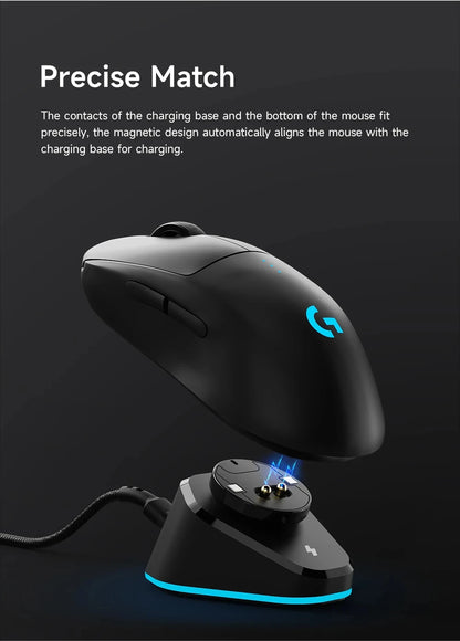 Gaming Mouse Wireless Charger For Logitech G403 G502 X Plus G703 G903 HERO Lightspeed Dock Station G PRO X Superlight Hero GPW2