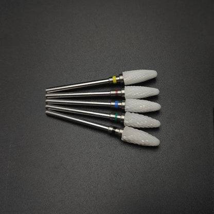 Ceramic Carbide Nail Drill Bit Rotate Burr Milling Nail Cutter Bits Electric Drill Machine For Manicure Pedicure Tools