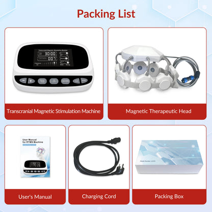 Best Gift Transcranial Magnetic Stimulator for Brain Health RTMS Therapy for Chronic Fatigue & Migraine Neuro Recovery Equipment