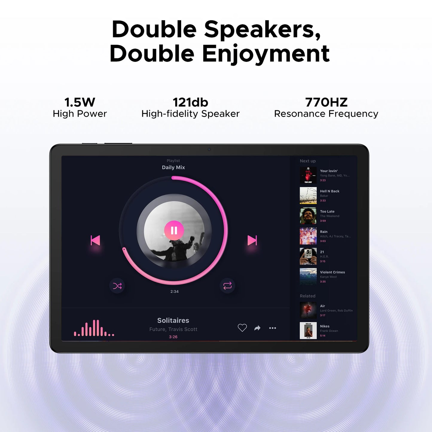 【Brand+】Doogee Tab G6+ 2 in 1 Tablet Pc Android 15 Gemini Ai Dual Speakers 8000Mah Battery 32Gb(8+24) Ram 256Gb Rom L1 4g Lte
