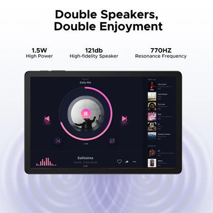 【Brand+】Doogee Tab G6+ 2 in 1 Tablet Pc Android 15 Gemini Ai Dual Speakers 8000Mah Battery 32Gb(8+24) Ram 256Gb Rom L1 4g Lte