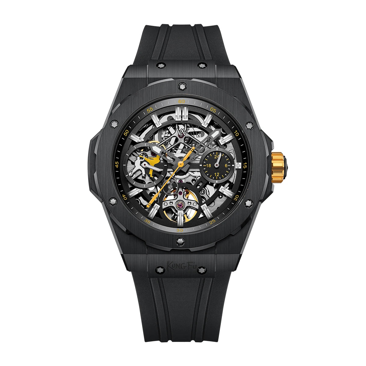 WM Watch Men Automatic Mechanical Skeleton Watch Collaboration Series LimitedEdition 80 Hours Power Reserve Welly Merck WM128