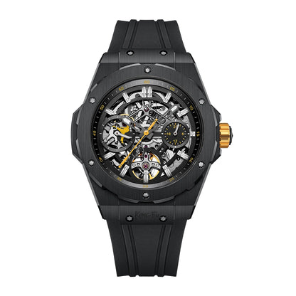WM Watch Men Automatic Mechanical Skeleton Watch Collaboration Series LimitedEdition 80 Hours Power Reserve Welly Merck WM128