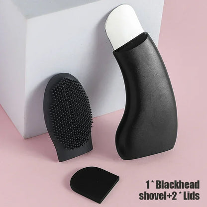 Facial Blackhead Removal Tool Silicone Nose Whitehead Remover Face Scraper for Deep Cleansing Brush Face Spatula Skin Care Tool