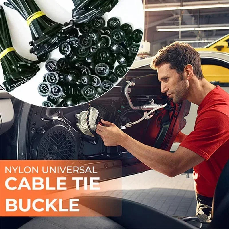 Cable Ties Buckle Auto Fastener Screw Replacement Clip Car Fenders Trunk Engine Guard Panel Wire Management Tools