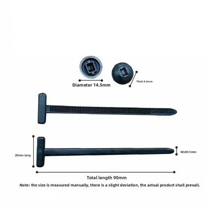 Cable Ties Buckle Auto Fastener Screw Replacement Clip Car Fenders Trunk Engine Guard Panel Wire Management Tools