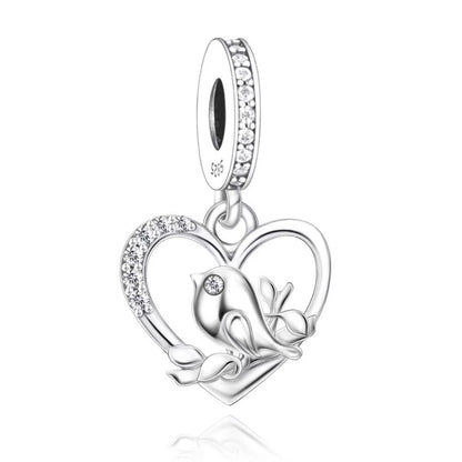 Fit Original Pan Charm Bracelet 925 Silver Rainbow Enamel Lorikeet Birrd Colorfull Parrot Bead For Making South Africa Berloque