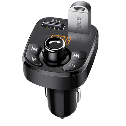 Audio Music Stereo Bluetooth-Compatible 3.1A Fast Charging Audio MP3 Player Wireless FM Transmitter Dual USB Auto Radio Charger