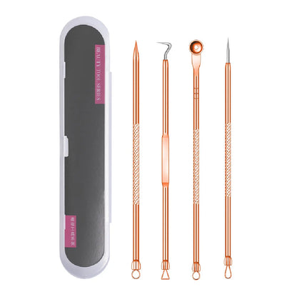 Acne Blackhead Remover Needle Tools Set  Blackhead Tweezer Pimple Extractor Stainless Steel Blackspot Removal Skin Care Tool